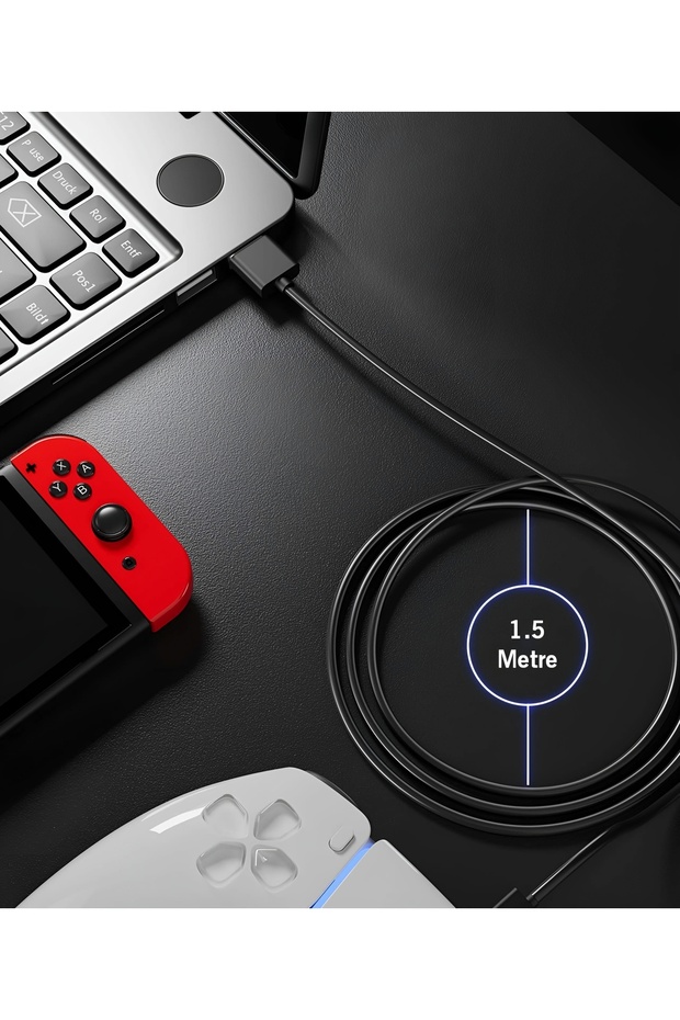 Ps5 Oyun Kolu Şarj Kablosu/xbox Series X-s/nintendo Switch Için Uyumlu Type-c Şarj Kablosu Usb C - 4