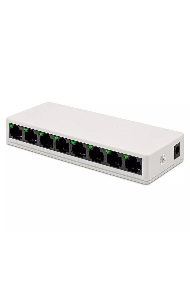 NR4 8 Port Switch RJ45 100Mbps Ethernet İnternet Dağıtıcı Ağ Hub Ev Ofis İçin - 1