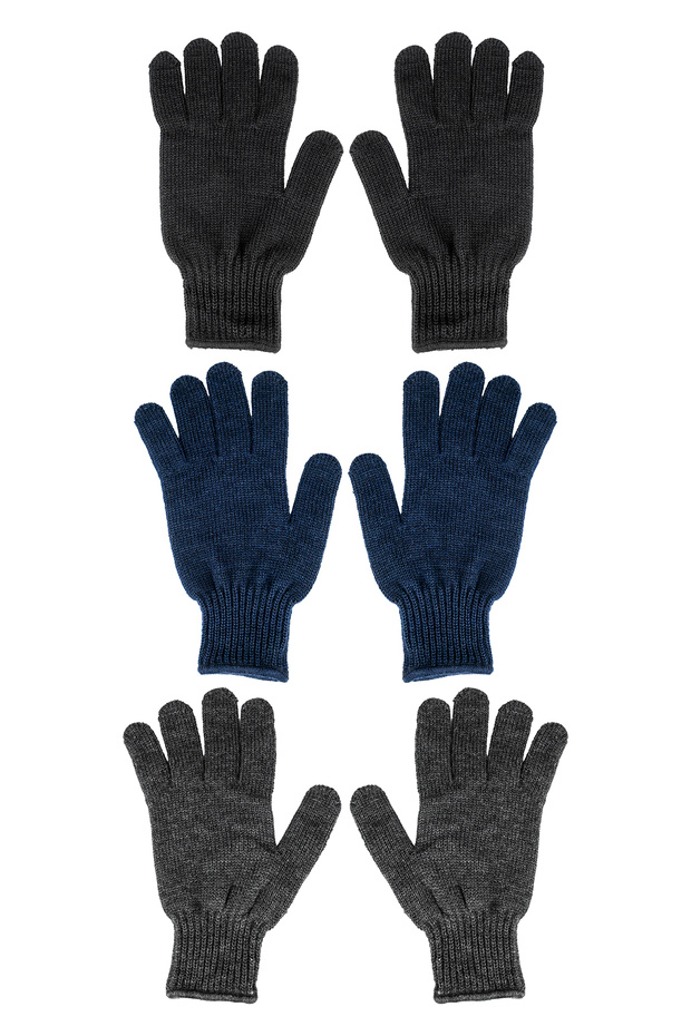 3 Pack Men's Winter Gloves - 1
