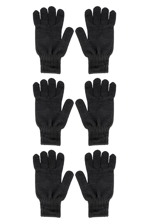 3'lü Erkek Kışlık Eldiven - 1