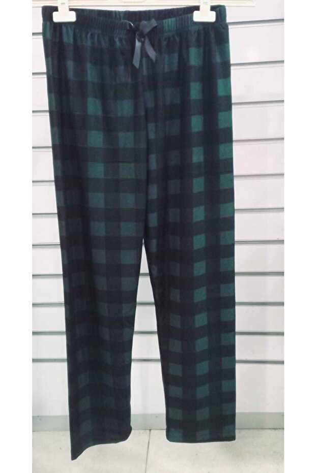 Süet Tek Alt Pijama - 3