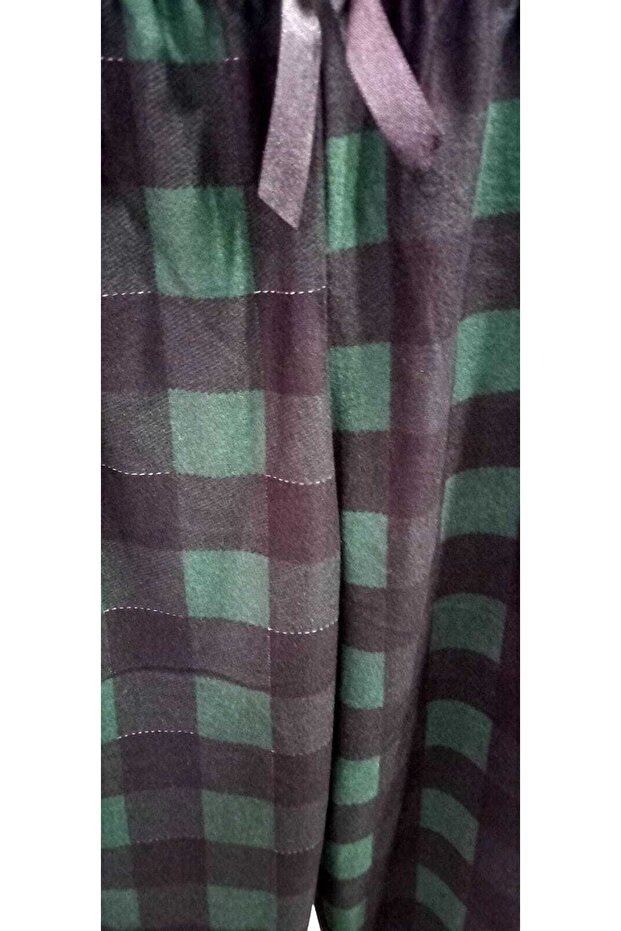 Süet Tek Alt Pijama - 2