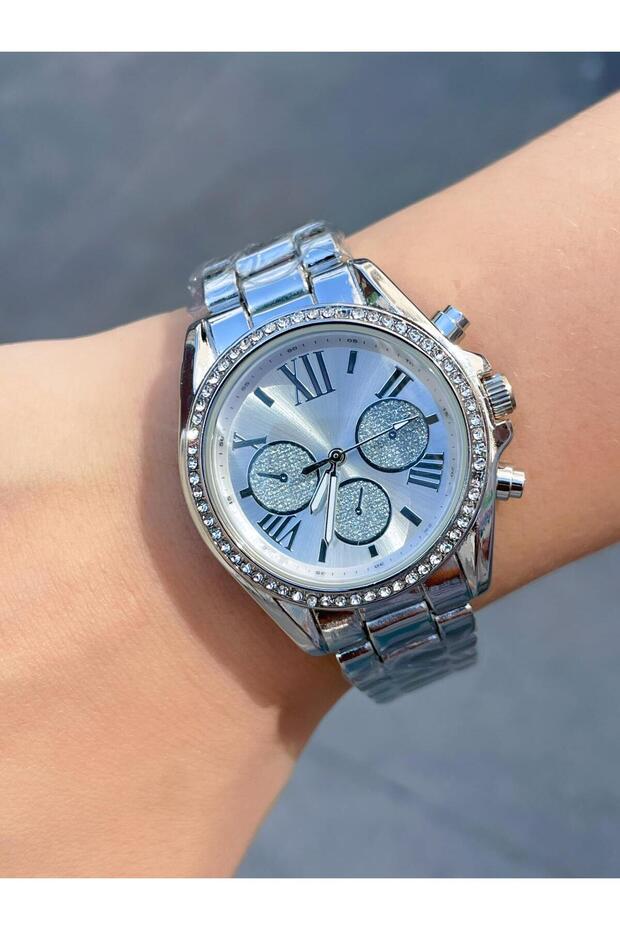 Stoned Luxury Roman Numeral Women's Wristwatch