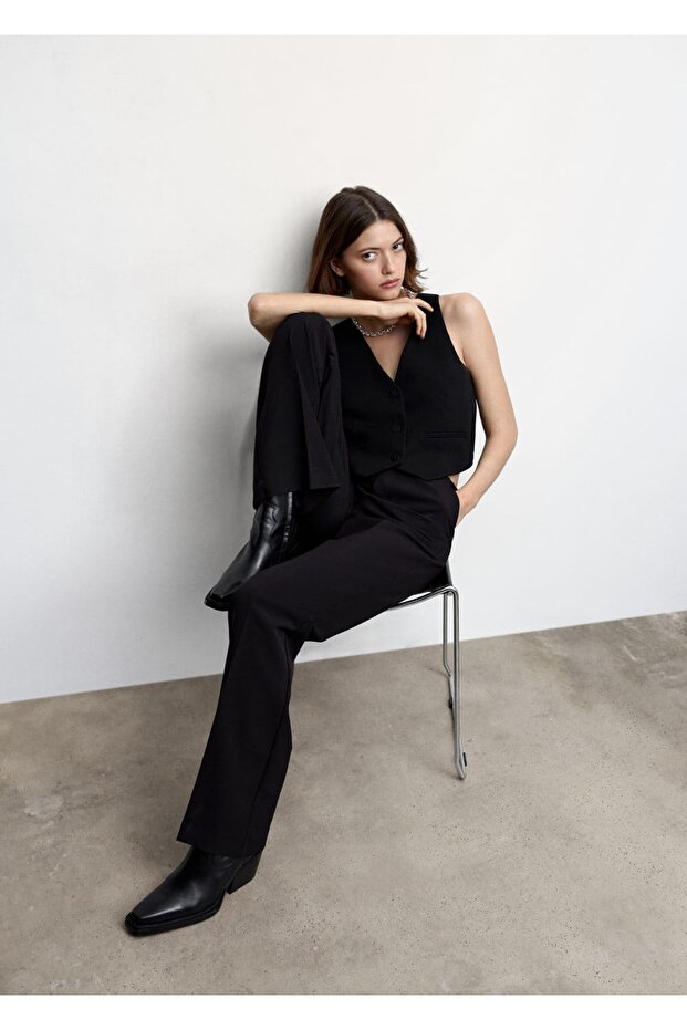 Düğmeli Takım Yelek - 8