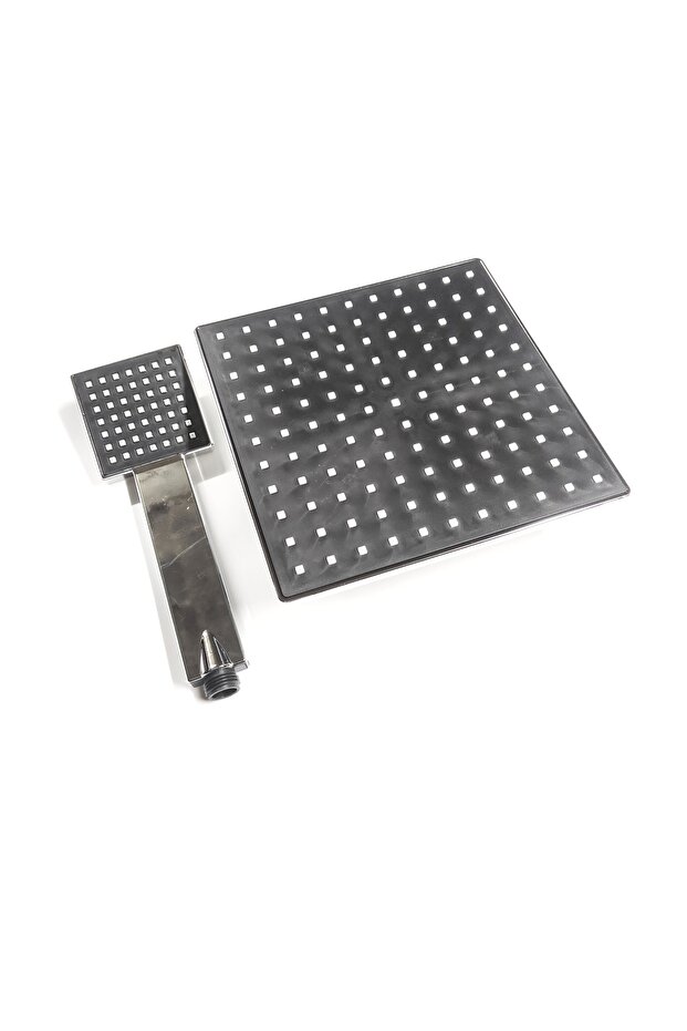 Tepe Duş Başlığı Siyah Kare - 1