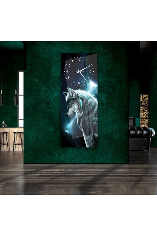 Saatli Neon Kurt Cam Tablo - 3