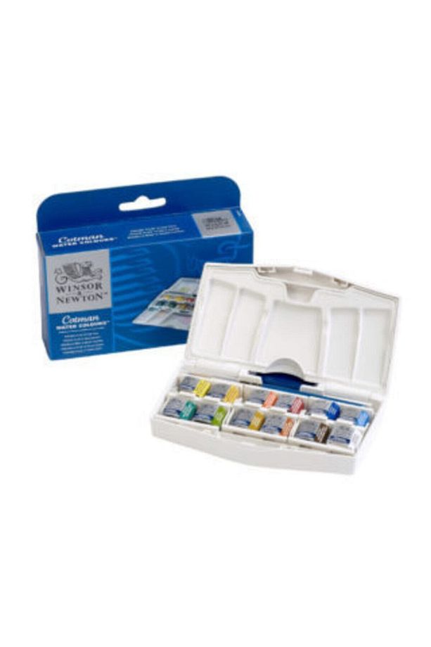 Winsor & Newton Cotman Plus Cep Tipi Suluboya Seti 12' Li - 1