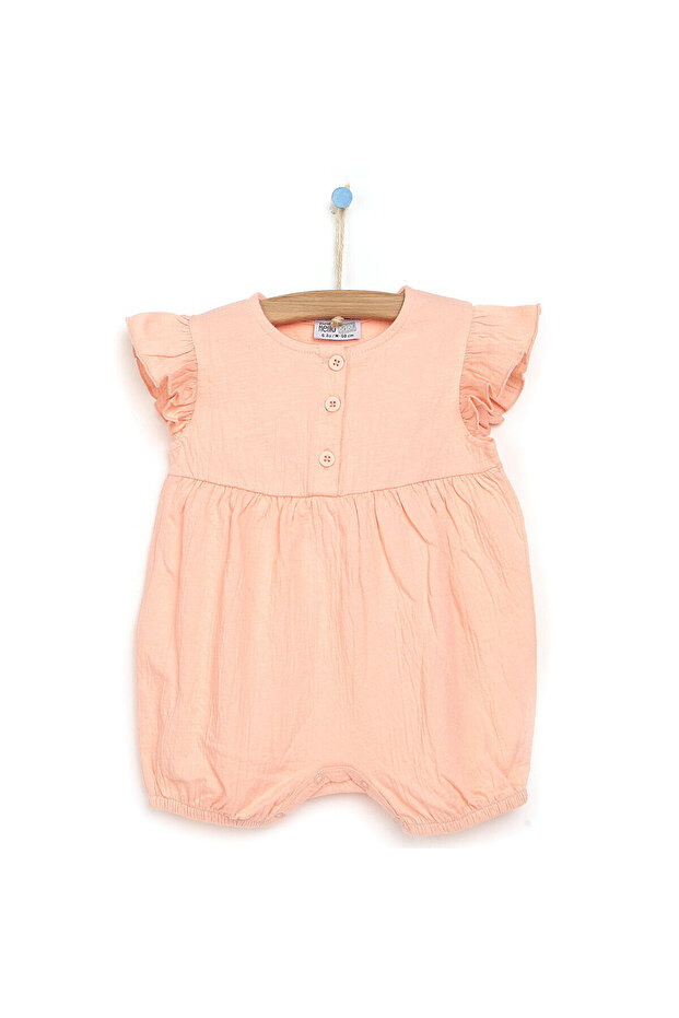ebebek Hello Baby HelloBaby Basic Fırfırlı Kız Bebek Kısa Tulum