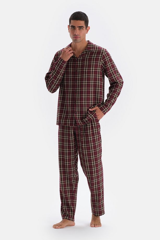 Multıcolor Ekose Dokuma Pantolon Pijama Altı - 7
