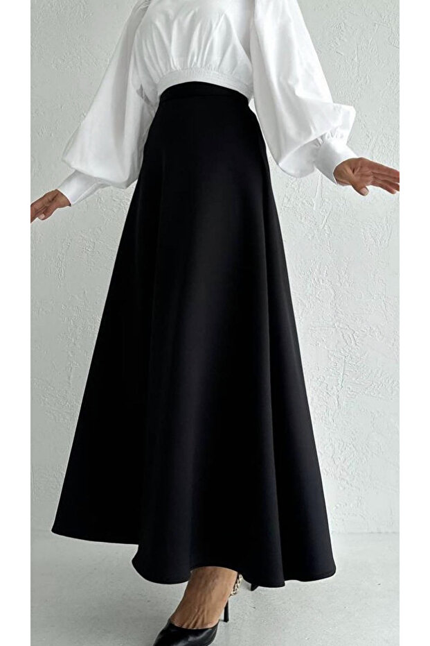 Tesettür Kloş Etek - 1