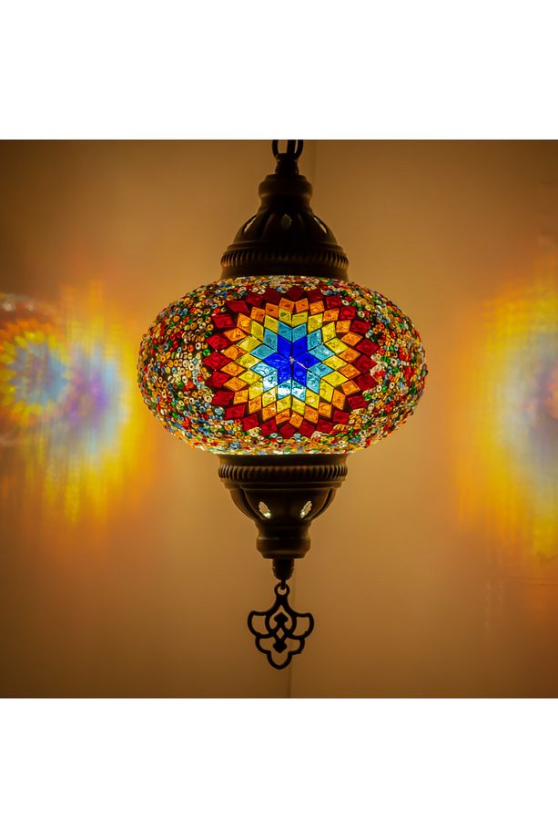 Mozaik Gece Lambası Balkon İçin Tekli Avize - 2