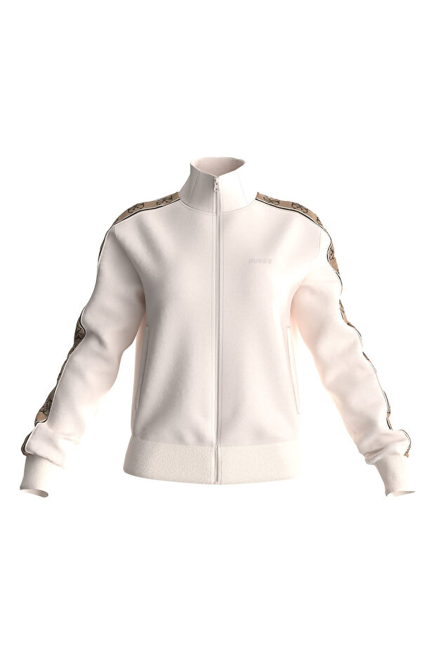 Zip Ceket, S, Krem - 1