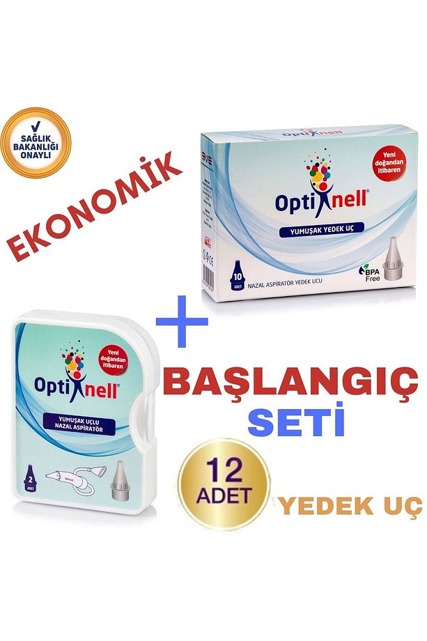 Optinell Bebek Burun Aspiratörü Başlangıç Seti Yedek Uç Aspiratör 07/2029 - 1