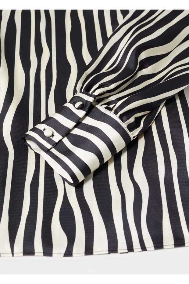 Hayvan Desenli Bluz - 8