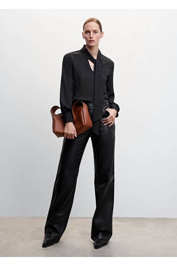 Dökümlü Dantel Bluz - 2