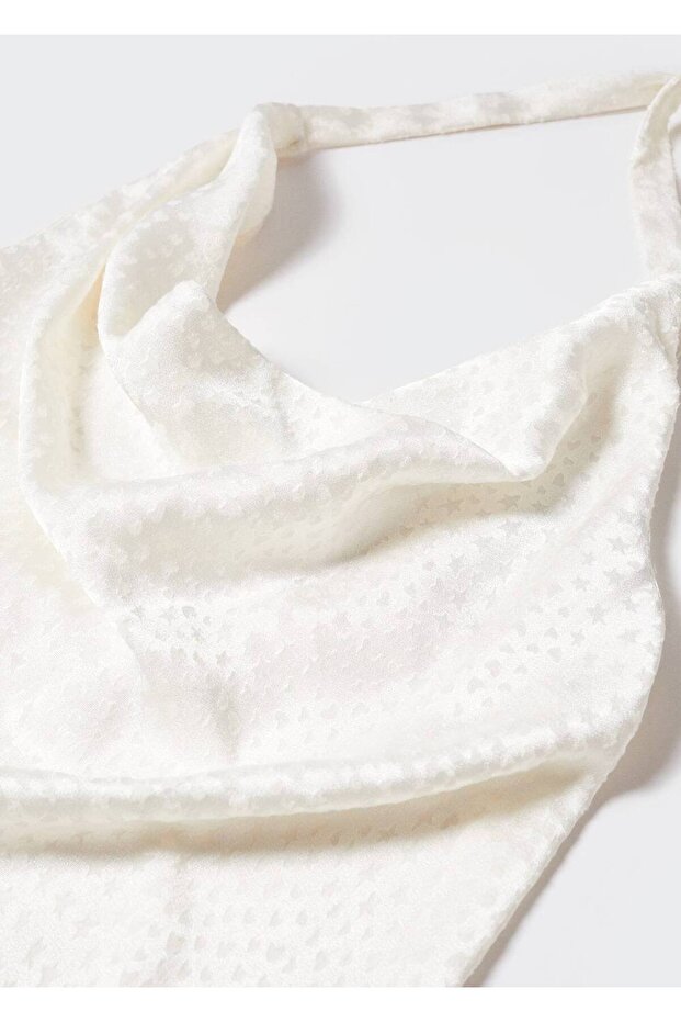 Sırtı açık jakar bluz - 7