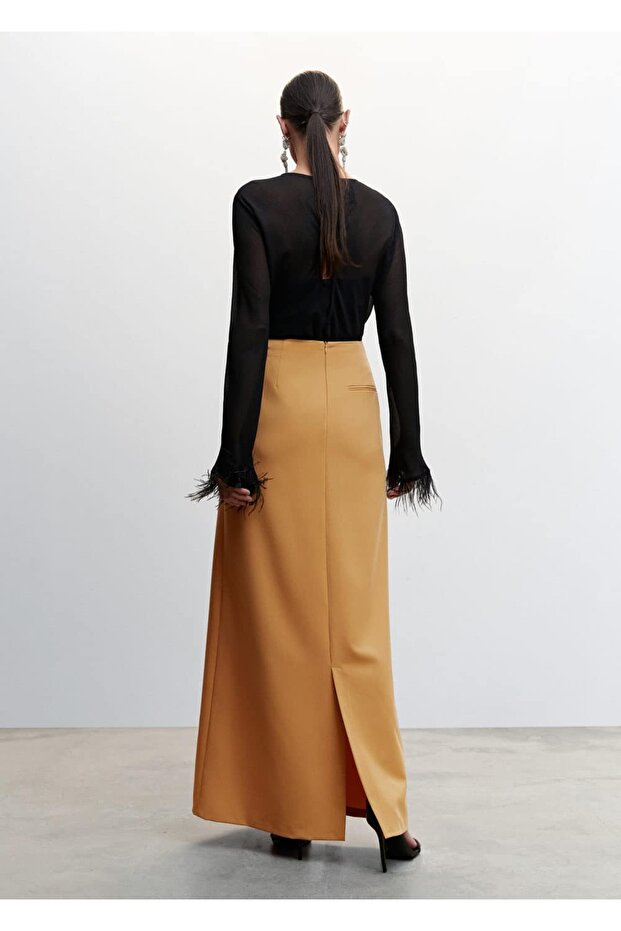 Dökümlü Uzun Etek - 4