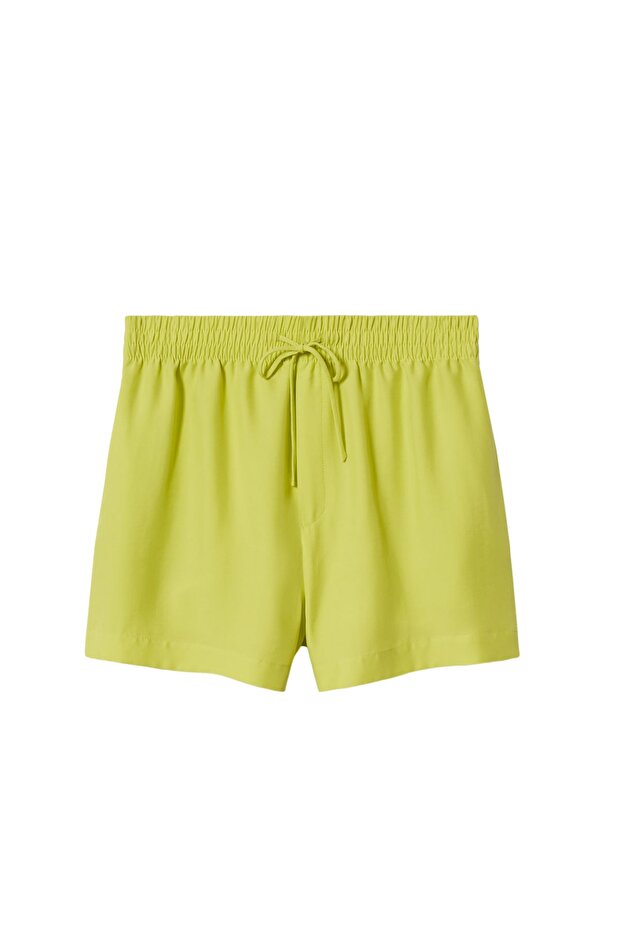 Kadın Lime Yeşili Şort & Bermuda - 4