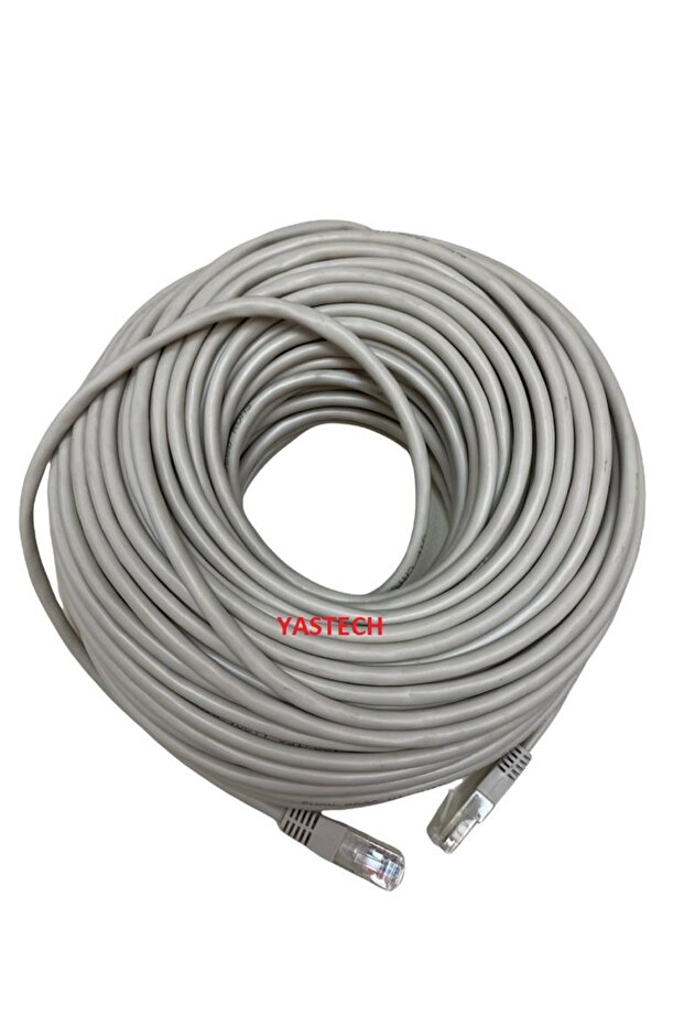 100 Metre Hazir Yapili Uçlar 100 Mt Metre İnternet Kablosu Kali Sağlam Cat6 - 3