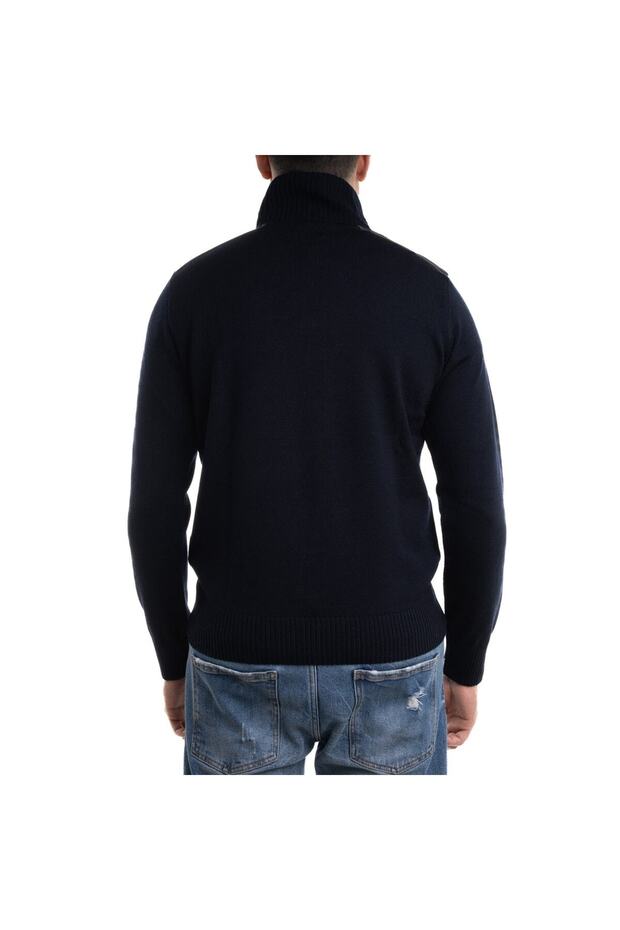 Men's Zıpped Pullover c.W. Wool Kazak - 3