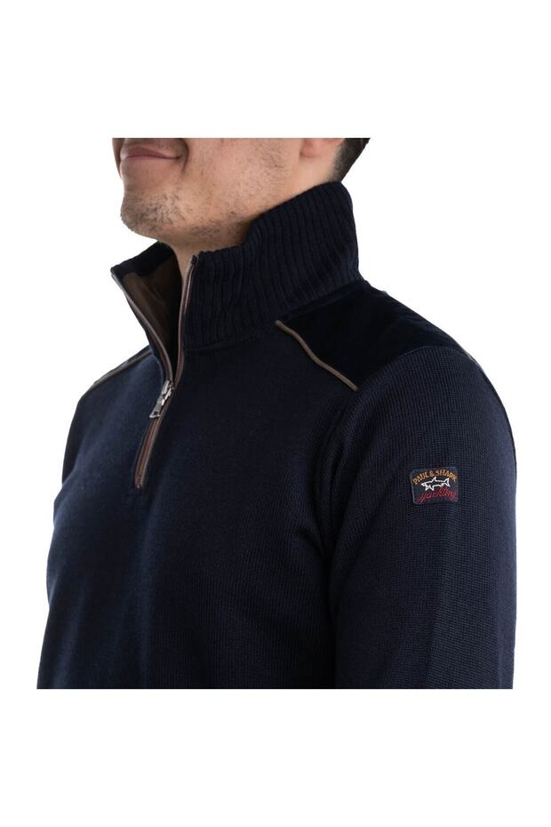 Men's Zıpped Pullover c.W. Wool Kazak - 4