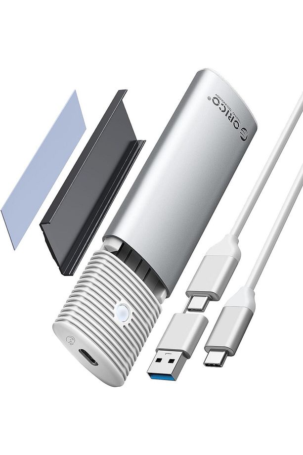 USB3.2 Gen2 10Gbps 4TB M.2 NVME NGFF SSD Harddisk Kutusu, SATA PCIe M-Key B+M Key, Beyaz uyumlu - 4