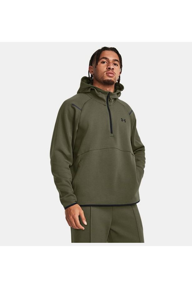 Erkek UA Unstoppable Fleece Kapüşonlu Üst 1379811-390 - 1