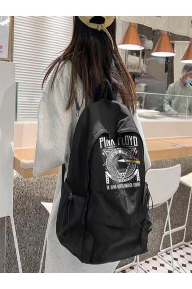 حقيبة ظهر LAGOM FASHION Pink Floyd مطبوعة للجنسين