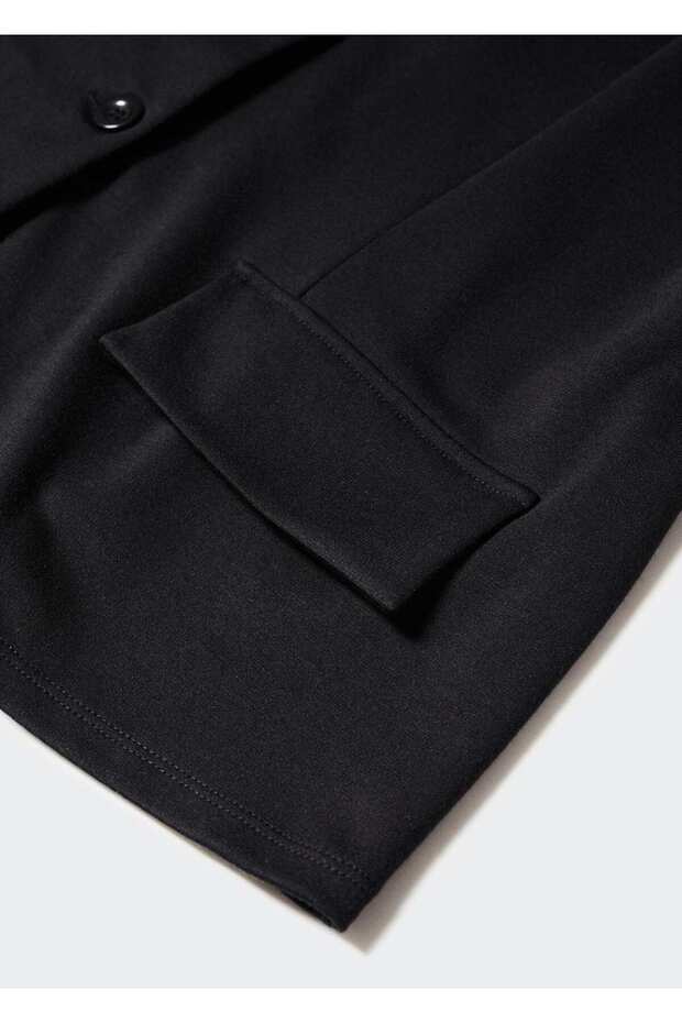 Düz Kesim Oversize Yelek - 5