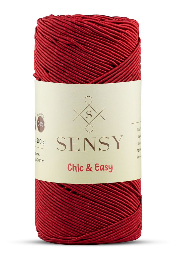 Premium Chic&Easy 200 gr Mumlu İp Slim Supra İpi Runner İpi Cüzdan İpi Çanta İpi Kırmızı - 1