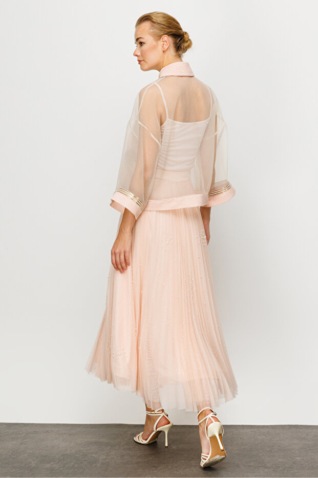 Payet Şeritli Kısa Ceket - 4