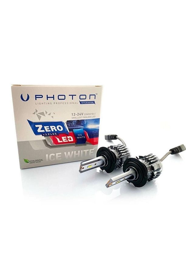 Zero H7 3 Plus Fransız Led 12volt-24volt Ice White Fansız - 1
