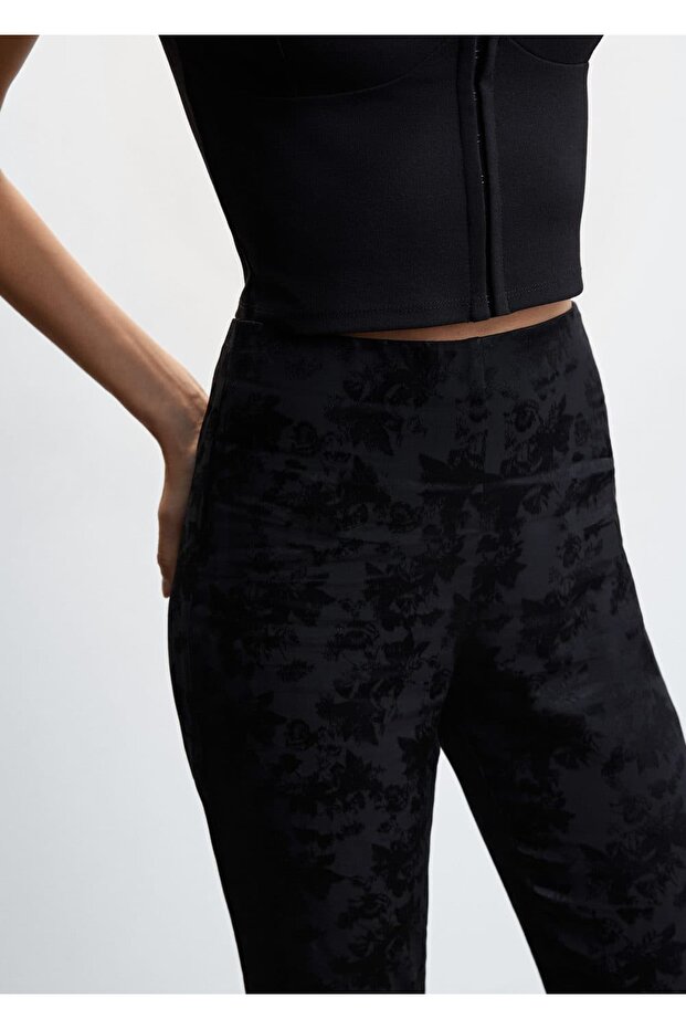 Dökümlü Jakar Pantolon - 7