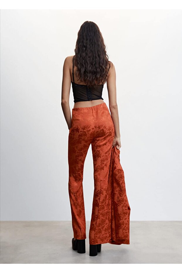 Dökümlü Jakar Pantolon - 4