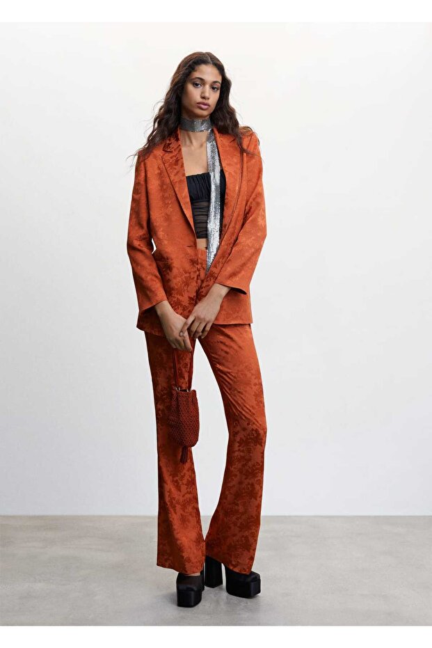 Dökümlü Jakar Pantolon - 2