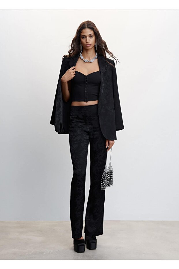 Dökümlü Jakar Pantolon - 2