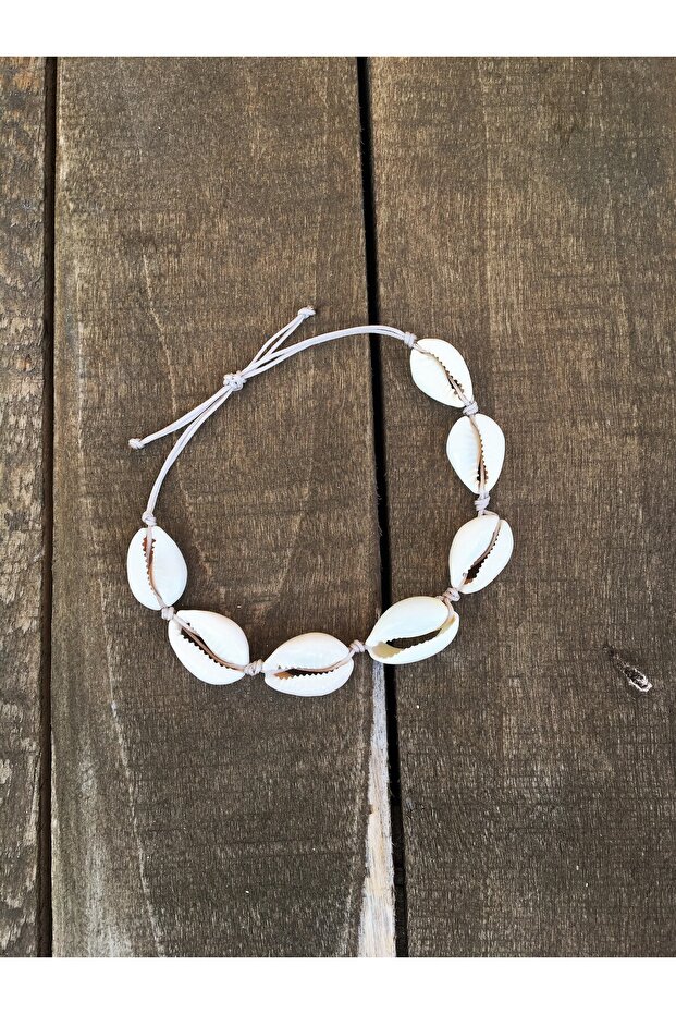 Real Seashell Bracelet (BEIGE STRING) - 3