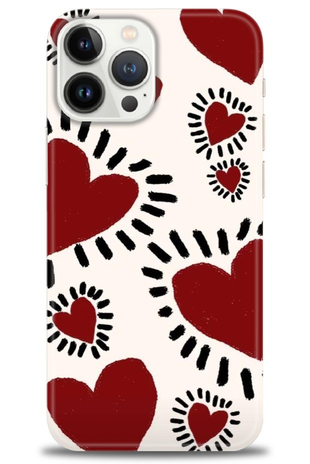 Tecno Spark 10 Pro Case Hd Printed Case - Striped Heart + Full Screen Protector