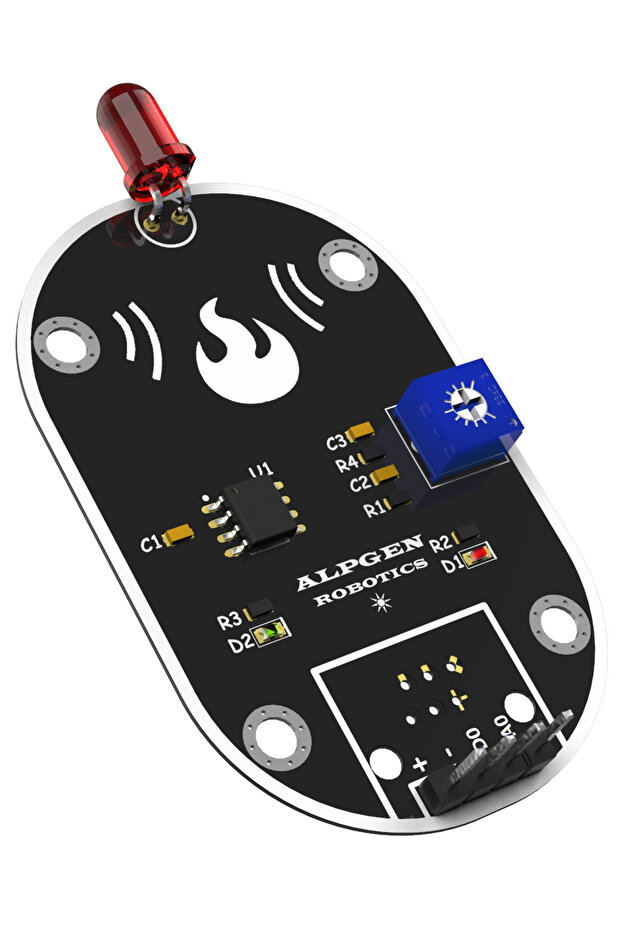 Ir Ateş Sensör Modülü Ir Flame Sensör - 3