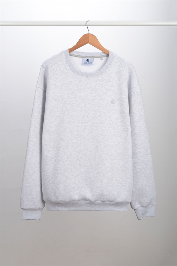 Oversize O-collar Sweatshirt N-alinda - Light Gray