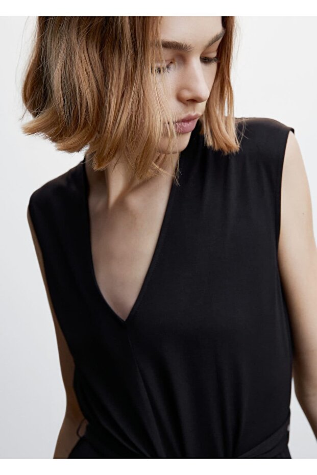 Bağ Detaylı Uzun Tulum - 8