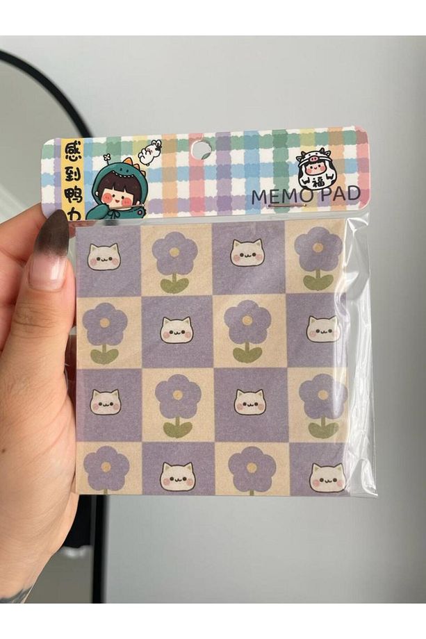 Purple Cat Memo Pad Kare Not Defteri - 3