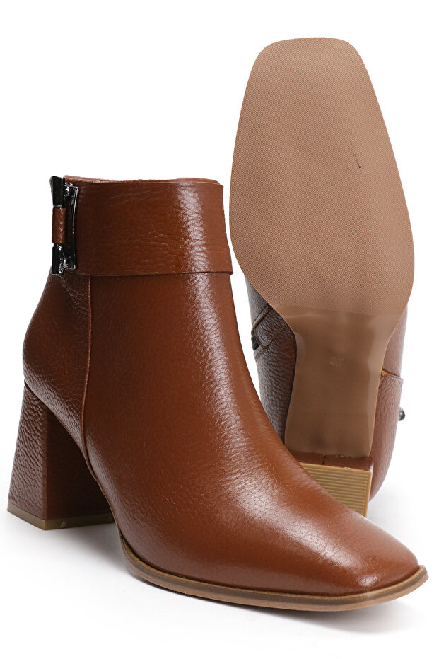 Taba Kadın Deri Bot - 5