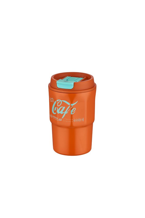 450ml Taşıma Askılı Paslanmaz Çelik Termos Bardak /Kahve Bardak Mug - 1