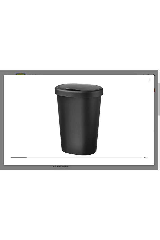 HÖLASS çöp kutusu, siyah, 8 lt - 4