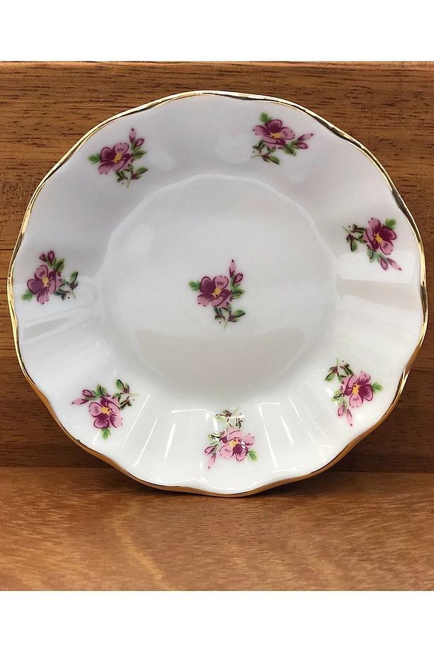 Gülriz Pembe Çay Tabağı 6'lı - 1