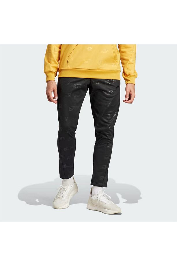 Embosssed Polar Fleece Tapered Erkek Eşofman Altı - 1