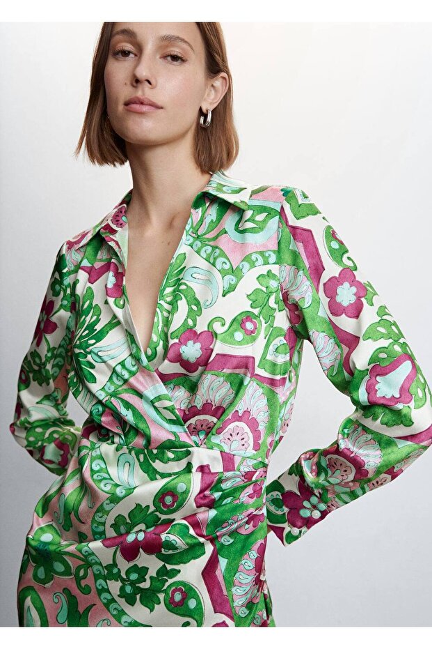 Anvelop Saten Elbise - 7