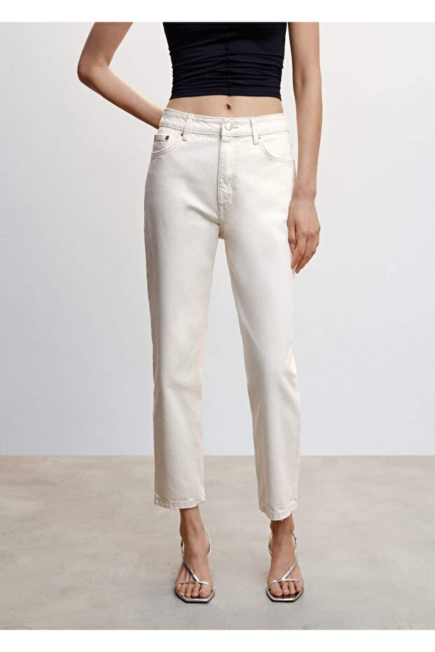 Yüksek Belli Mom Jean - 1