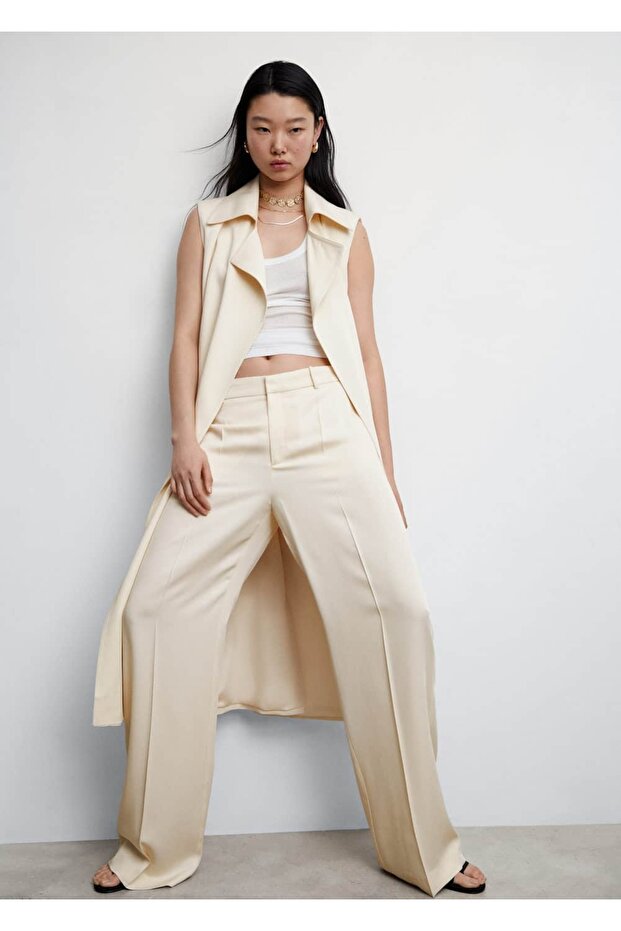 Klapalı Uzun Yelek - 5